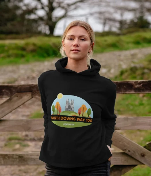 Centurion Running North Downs Way 100 Hoodie Black - Image 3