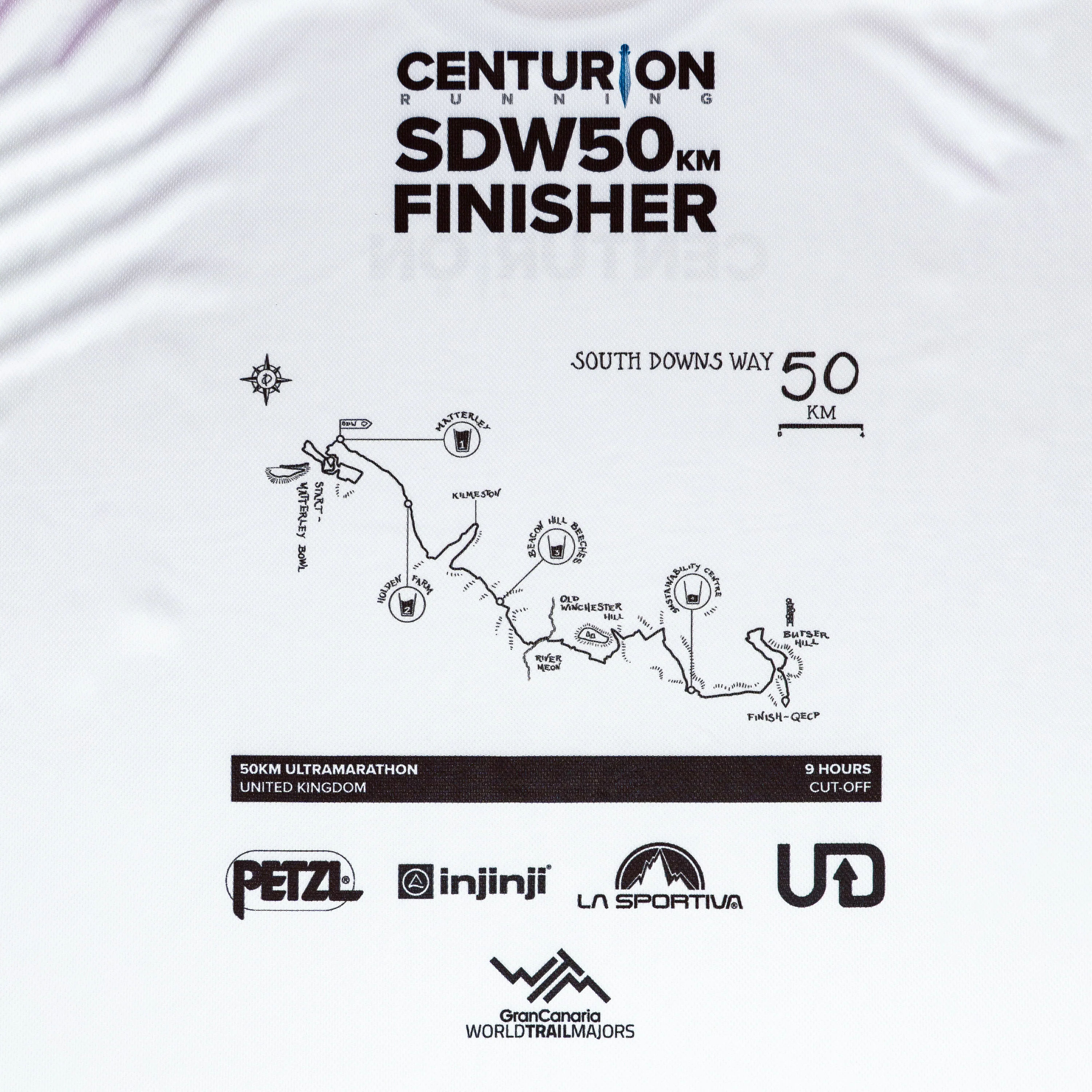 Centurion Running South Downs Way 50km Finisher Tee NEW - Image 4