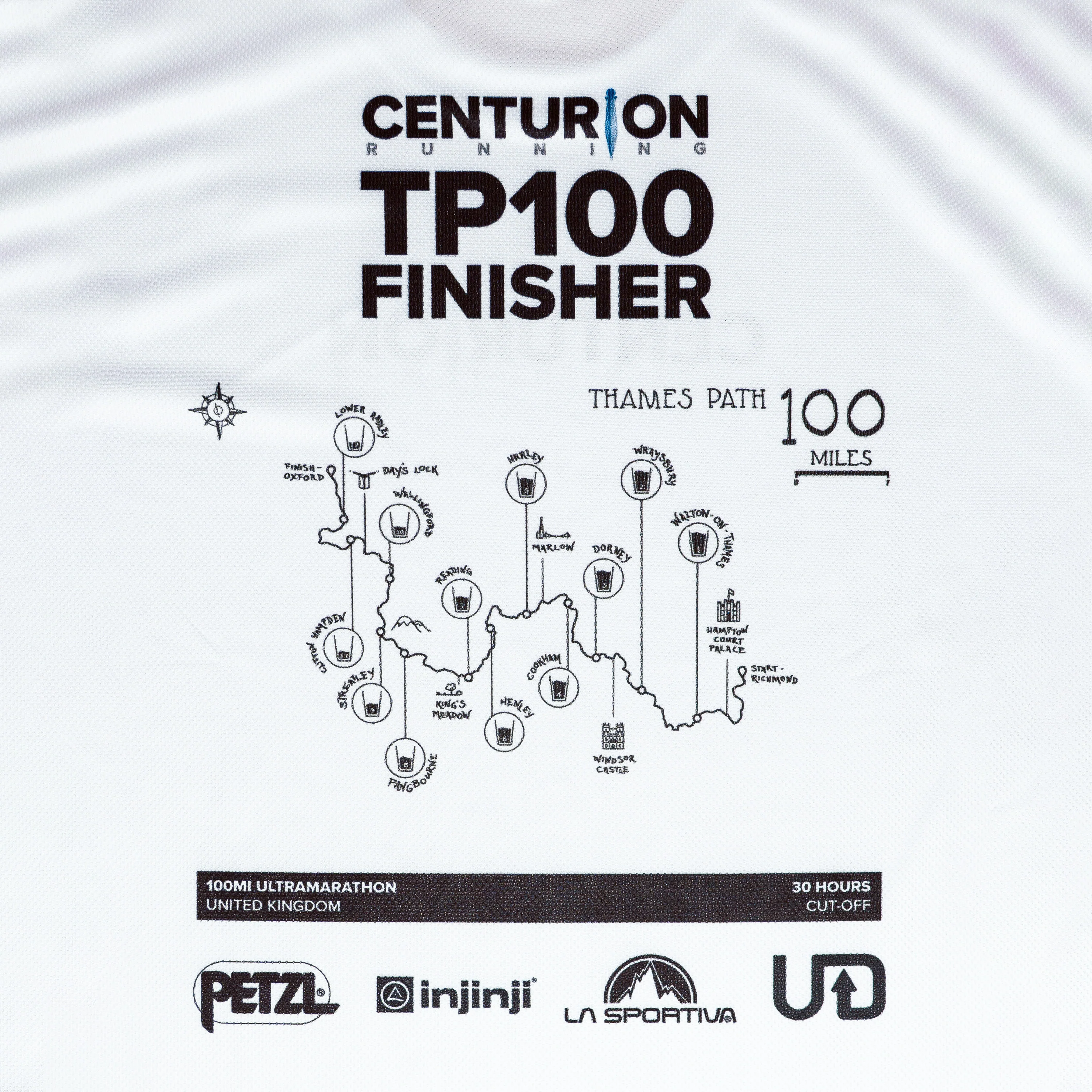 Centurion Running Thames Path 100 Finisher Tee NEW - Image 4
