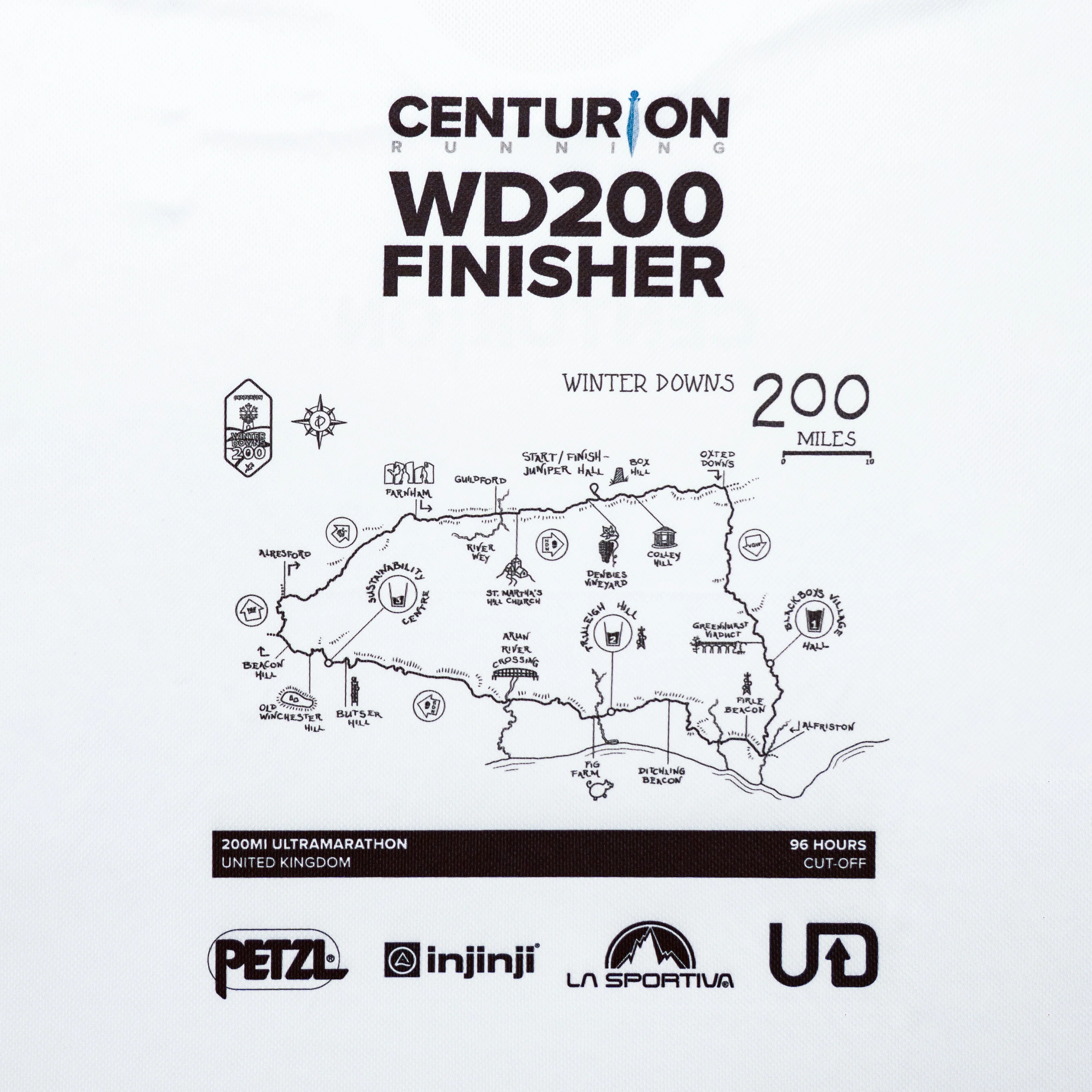 Centurion Running Winter Downs 200 Finisher Tee NEW - Image 3