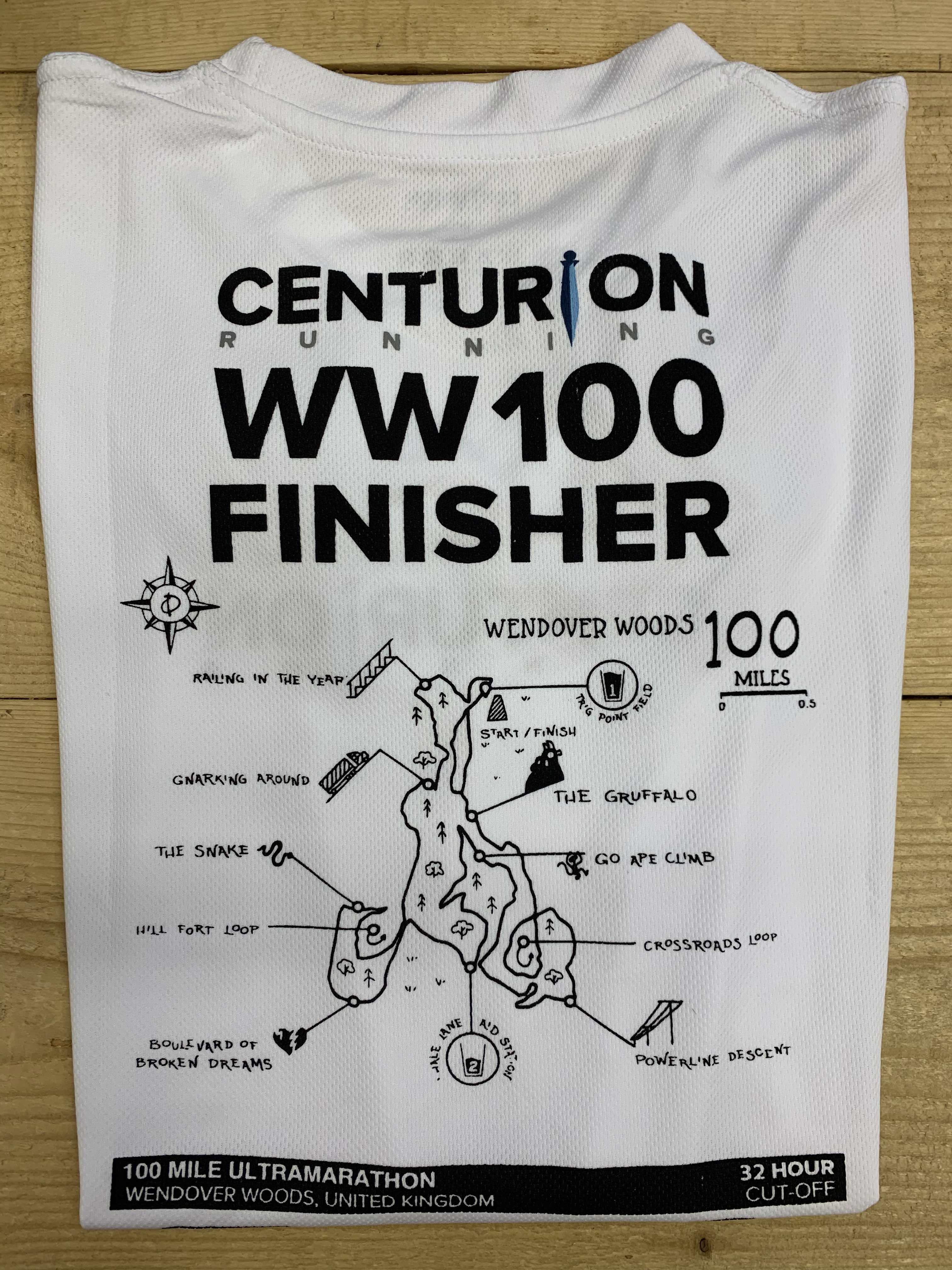 Centurion Running WW100 Finisher Tee
