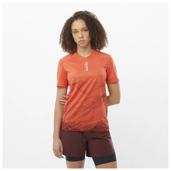 Salomon S/Lab Ultra Tee Womens SS25 Burnt Sienna - Image 3