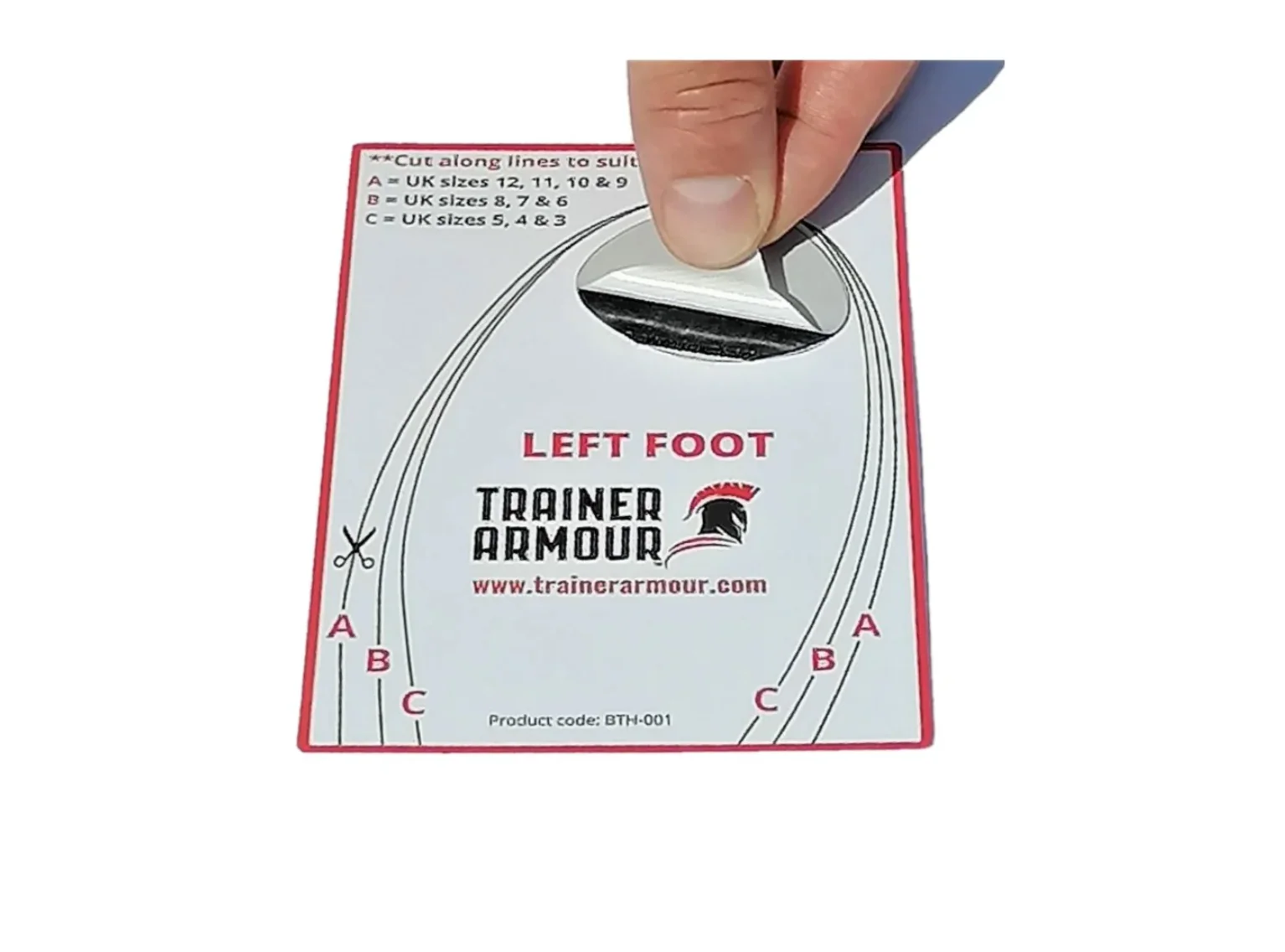 Trainer Armour - Big Toe Hole Preventer Black - Image 3